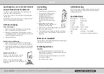 Preview for 2 page of Clas Ohlson FG-M512E-B Instruction Manual