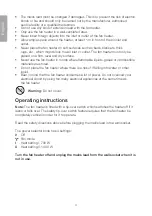 Preview for 4 page of Clas Ohlson FH115 Instruction Manual