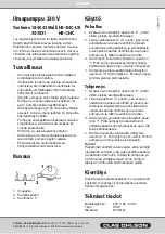 Preview for 4 page of Clas Ohlson HB-124C-UK Instruction Manual