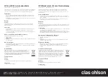 Предварительный просмотр 2 страницы Clas Ohlson HG-5101-6 Manual