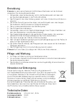 Preview for 17 page of Clas Ohlson HM723MWRB Instruction Manual