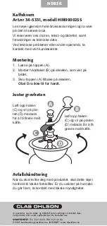 Preview for 3 page of Clas Ohlson HM90002SS Instruction Manual