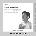 Clas Ohlson HS-819USB Instruction Manual preview