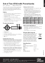 Предварительный просмотр 1 страницы Clas Ohlson HTD561 Instruction Manual