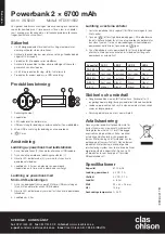 Предварительный просмотр 2 страницы Clas Ohlson HTD561 Instruction Manual