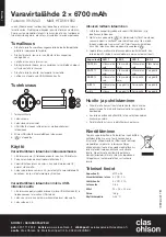 Предварительный просмотр 4 страницы Clas Ohlson HTD561 Instruction Manual