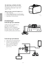 Предварительный просмотр 16 страницы Clas Ohlson iWood 55 BT STAND Instruction Manual