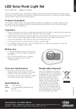 Clas Ohlson JF-CP009 Quick Start Manual preview