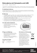 Preview for 5 page of Clas Ohlson JF-CP009 Quick Start Manual