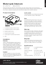 Clas Ohlson JH-834-2 Quick Start Manual preview