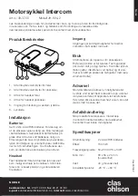 Preview for 3 page of Clas Ohlson JH-834-2 Quick Start Manual