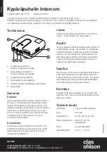 Preview for 4 page of Clas Ohlson JH-834-2 Quick Start Manual