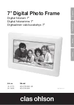 Preview for 1 page of Clas Ohlson KD0706-A14-UK Instruction Manual