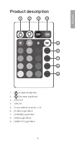 Предварительный просмотр 3 страницы Clas Ohlson L-BTB7-RGB-R Manual