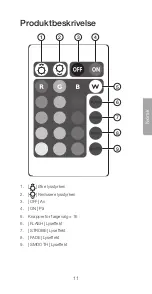 Предварительный просмотр 11 страницы Clas Ohlson L-BTB7-RGB-R Manual