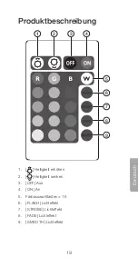 Предварительный просмотр 19 страницы Clas Ohlson L-BTB7-RGB-R Manual