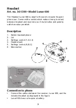 Preview for 3 page of Clas Ohlson Lunar 600 Instruction Manual