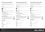 Preview for 1 page of Clas Ohlson OCL-652T WH Instruction Manual