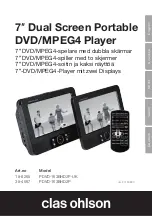 Preview for 1 page of Clas Ohlson PDVD-163BHD2P Instruction Manual