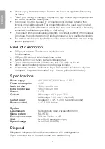 Preview for 4 page of Clas Ohlson PDVD-163BHD2P Instruction Manual