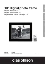 Preview for 1 page of Clas Ohlson PF-10DN-502V3RC User Manual