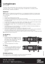 Preview for 2 page of Clas Ohlson Ratchet Strap 40-7877 Manual