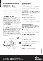 Preview for 2 page of Clas Ohlson RC592 Manual