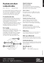 Preview for 3 page of Clas Ohlson RC592 Manual