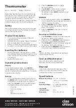 Clas Ohlson RS3010 Operating Instructions preview