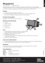 Clas Ohlson SD-16S Quick Start Manual preview