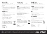 Clas Ohlson SJ0406-4 Instructions For Use preview