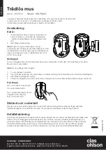 Preview for 2 page of Clas Ohlson SM-356AG Operating Instructions Manual