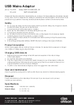 Clas Ohlson SMP-600A005USB-UK Instruction Manual preview