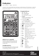 Preview for 2 page of Clas Ohlson SW-2370 Quick Start Manual