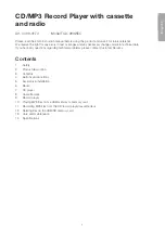 Preview for 3 page of Clas Ohlson TCD-983WEC Instruction Manual