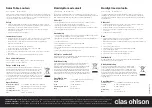 Предварительный просмотр 1 страницы Clas Ohlson TN-3001 Manual