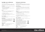 Предварительный просмотр 2 страницы Clas Ohlson TN-3001 Manual