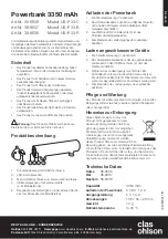 Preview for 5 page of Clas Ohlson US–P33-C Quick Start Manual