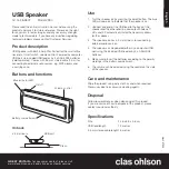 Предварительный просмотр 1 страницы Clas Ohlson V350 Quick Start Manual