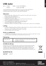 Preview for 3 page of Clas Ohlson Vanson SP-5USBi-UK Quick Start Manual