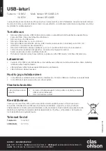 Preview for 4 page of Clas Ohlson Vanson SP-5USBi-UK Quick Start Manual