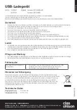 Preview for 5 page of Clas Ohlson Vanson SP-5USBi-UK Quick Start Manual