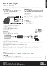 Предварительный просмотр 2 страницы Clas Ohlson VE704 Manual