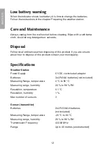 Preview for 12 page of Clas Ohlson W160 Instruction Manual