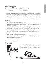 Preview for 3 page of Clas Ohlson WORK LIGHT FWK70002V0 Instructions For Use Manual