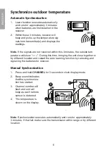 Preview for 6 page of Clas Ohlson ws2370 User Manual