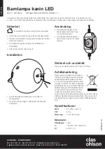 Preview for 2 page of Clas Ohlson WX-5VLED20-12WW-1-1 Quick Manual