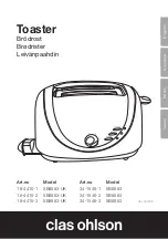 Preview for 1 page of Clas Ohlson XB8883 Instruction Manual