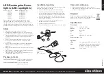 Preview for 1 page of Clas Ohlson XH-B01033-UK Quick Start Manual