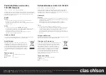 Preview for 2 page of Clas Ohlson XY81W140BL-WW Quick Start Manual